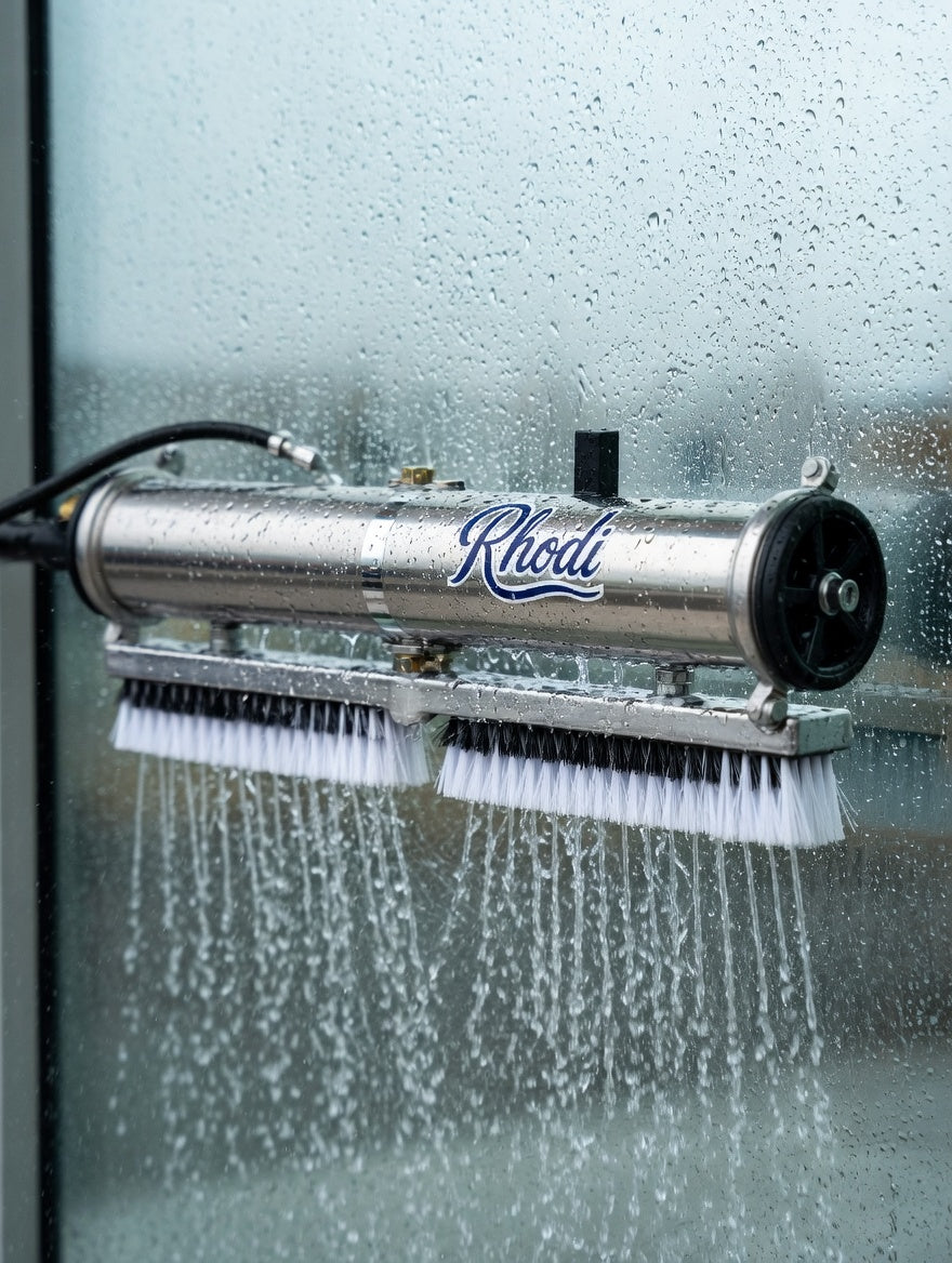 How to clean windows with a water-fed pole system