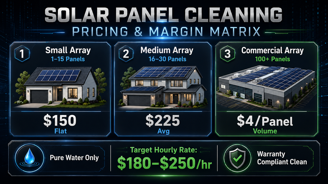 How to Price Solar Panel Cleaning Jobs So the Numbers Actually Work