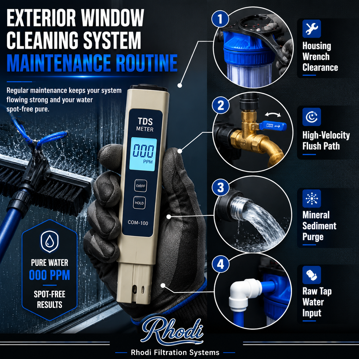 Pure Water Cleaning Strategies for High-Mineral Hard Water Regions