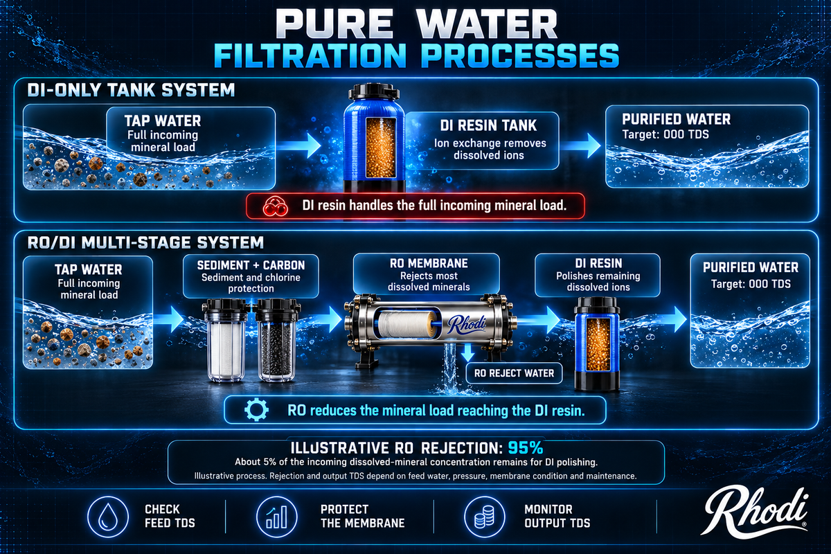 RO/DI vs. DI-Only: Which Pure Water System Do You Actually Need?