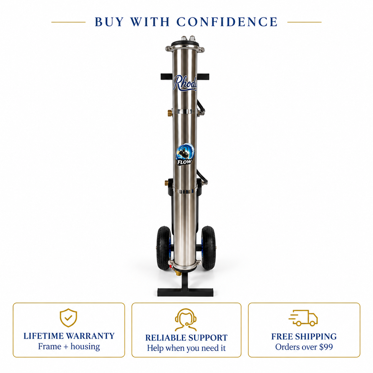 Rhodi 0 Flow | Water Fed Pole System